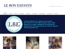 Tablet Screenshot of lebonenfants.com